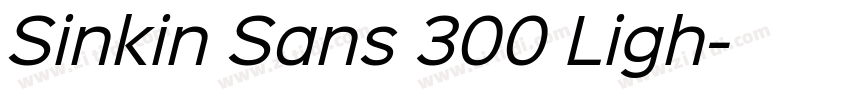 Sinkin Sans 300 Ligh字体转换